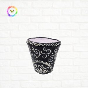 Black-Tribal-planter-pot-eco-friendly-hand-crafted