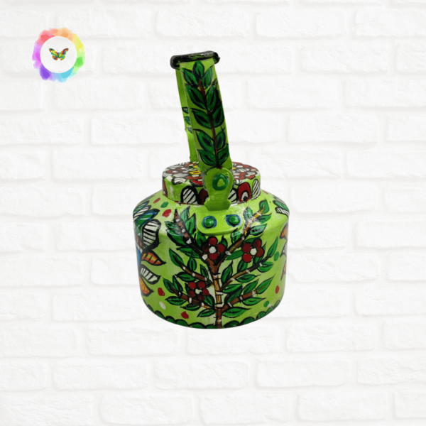 madhubani-art-green-kettle