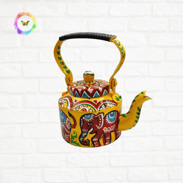 Madhubani-art-yellow-kettle