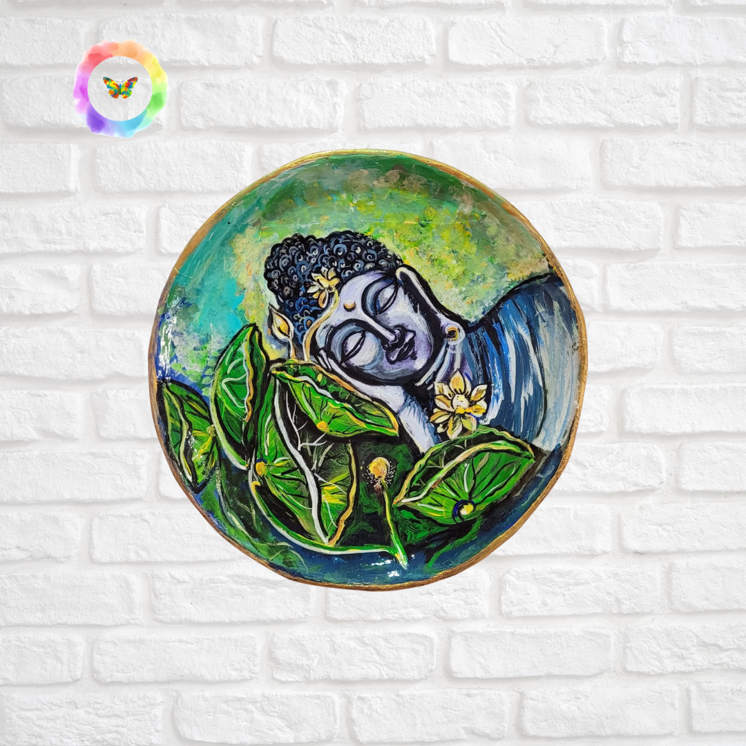 Hand-Crafted Buddha Eco-Friendly Wall Plate