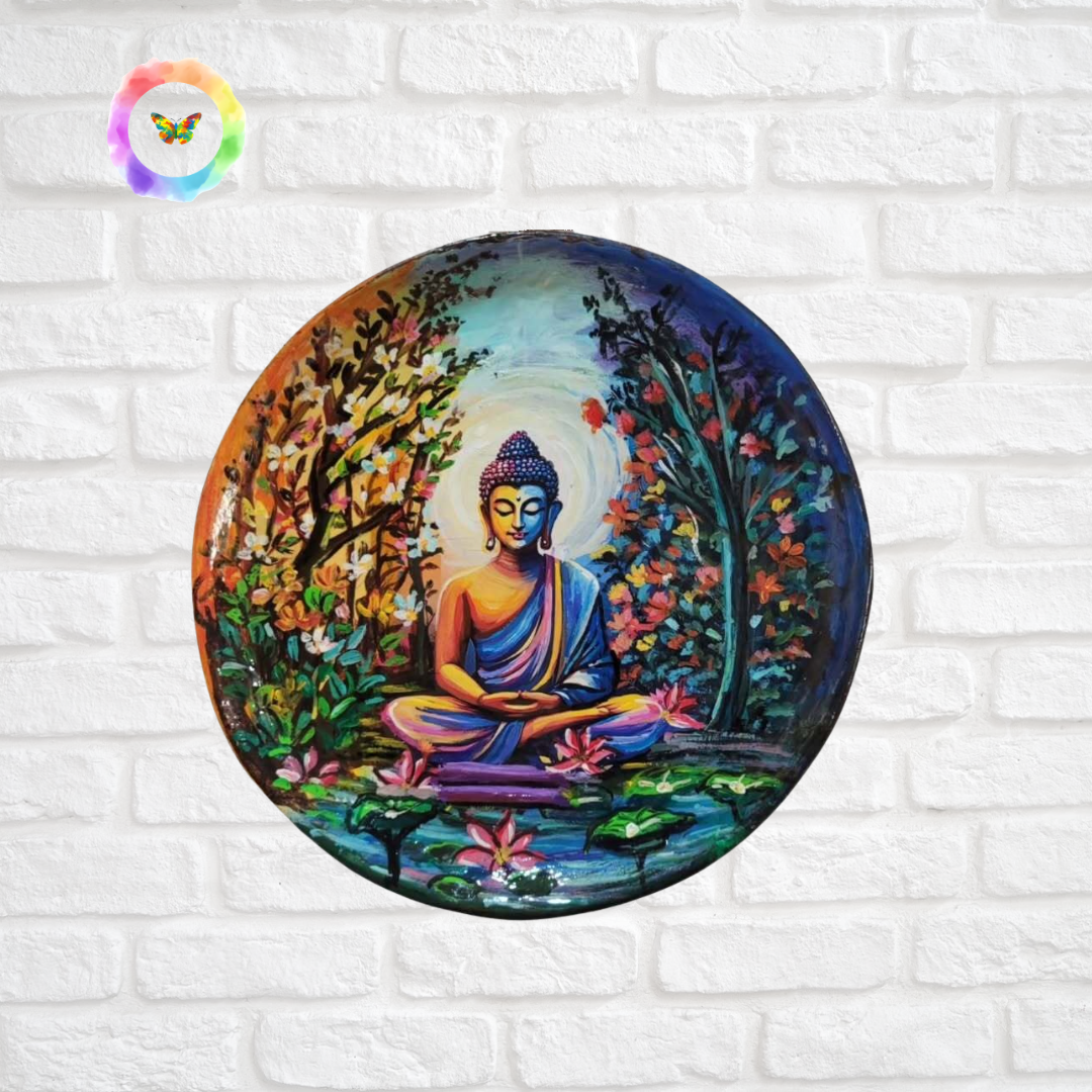 Hand-Crafted Buddha Eco-Friendly Wall Plate